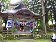 「拝殿参拝口」